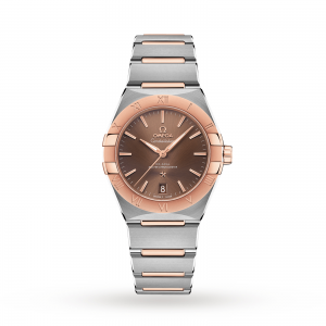 Omega Constellation heren bruin 36mm horloge