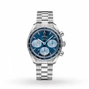 omega speedmaster heren blauw 38mm horloge