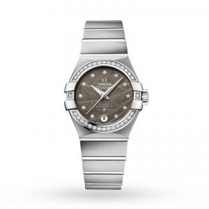 omega constellation dames grijs 27mm horloge