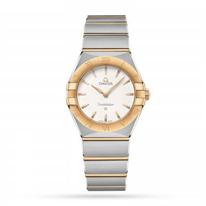 omega constellation dames zilver 28mm horloge