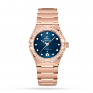 omega constellation dames blauw 29mm horloge