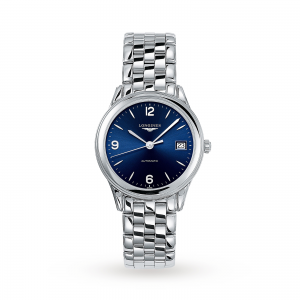 longines vlaggenschip heren blauw 36mm horloge