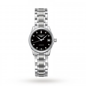 longines master collection dames zwart 25mm horloge