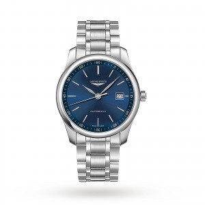 longines master collection heren blauw 40mm horloge