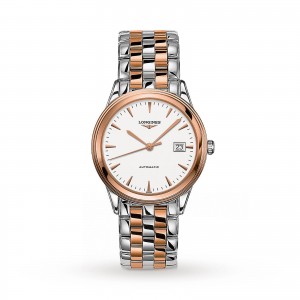 longines vlaggenschip heren wit 38mm horloge