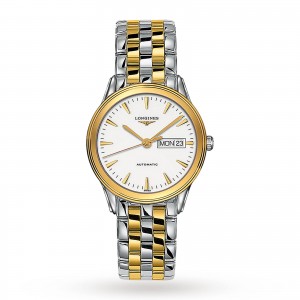 longines vlaggenschip heren wit 38.5mm horloge