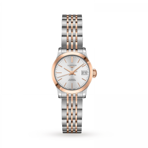 longines record dames zilver 26mm horloge