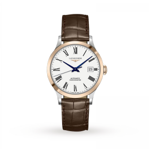 longines record dames wit 38mm horloge