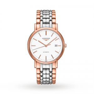 longines presence heren wit 38.5mm horloge