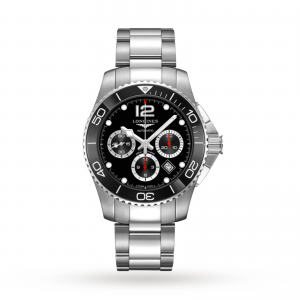 longines hydroconquest heren zwart 43mm horloge
