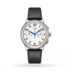 longines heritage heren zilver 40mm horloge