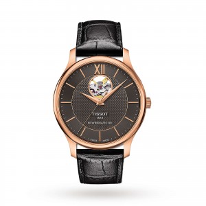 tissot tradition heren zwart 40mm horloge