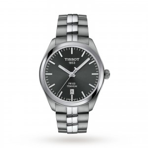 tissot pr100 heren zwart 38mm horloge