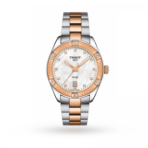 tissot t-classic dames parelmoer 36mm horloge