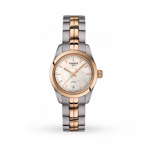 tissot t-classic dames parelmoer 25mm horloge