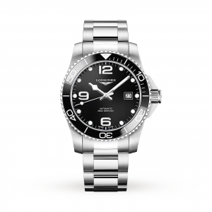 longines hydroconquest heren zwart 41mm horloge