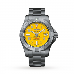 breitling avenger heren geel 45mm horloge