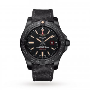 Breitling Avenger Heren zwart 44mm horloge