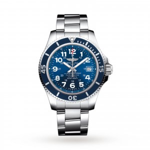 Breitling Superocean heren blauw 42mm horloge