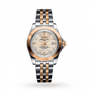 Breitling galactische dames parelmoer 32mm horloge