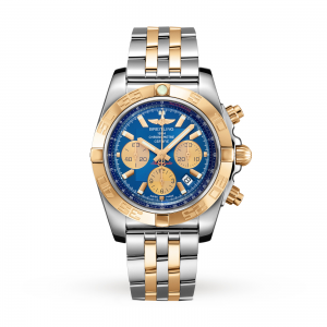 breitling chronomat heren blauw 44mm horloge