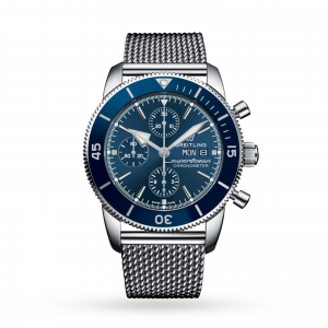 Breitling Superocean Heritage Heren blauw 44mm horloge