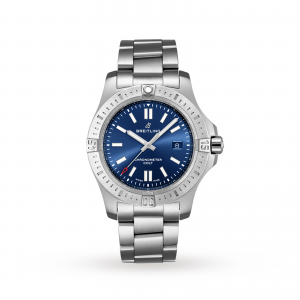 breitling chronomat heren blauw 44mm horloge