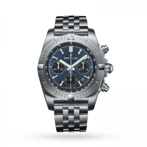breitling chronomat heren blauw 44mm horloge
