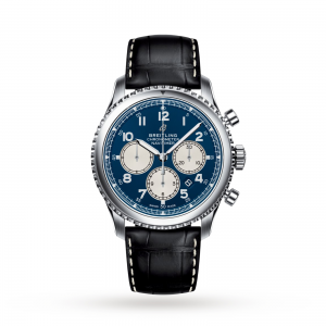 Breitling Aviator 8 heren blauw 43mm horloge