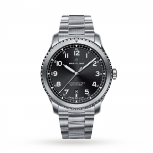 Breitling Aviator 8 heren zwart 41mm horloge