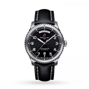 Breitling Aviator 8 heren zwart 41mm horloge