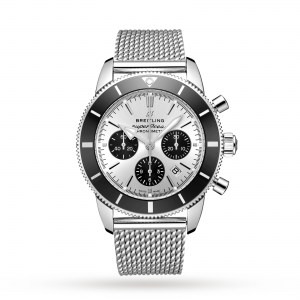 Breitling Superocean Heritage heren zilver 44mm horloge