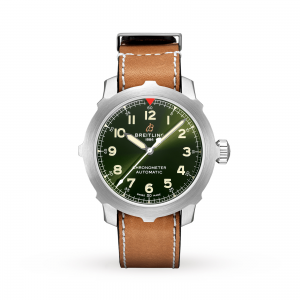breitling aviator 8 heren groen 46mm horloge