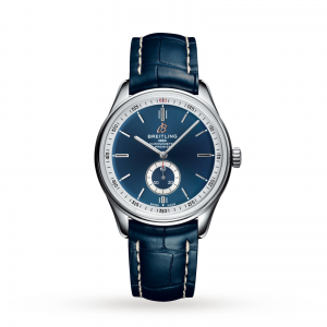 breitling premier heren blauw 40mm horloge