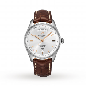 breitling premier heren zilver 40mm horloge