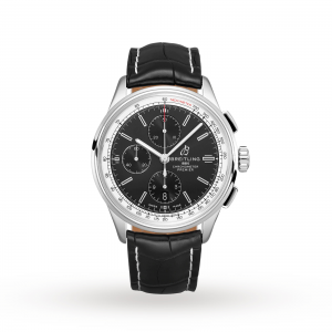 breitling premier heren zwart 42mm horloge