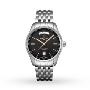 breitling premier heren zwart 40mm horloge