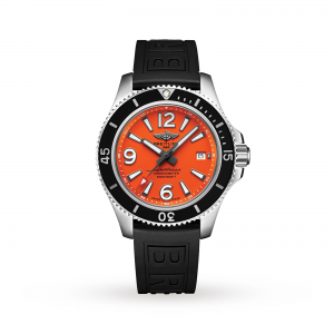 Breitling Superocean heren oranje 42mm horloge