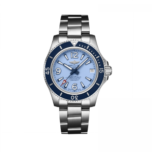 breitling superocean dames blauw 36mm horloge