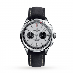 breitling premier heren zilver 42mm horloge