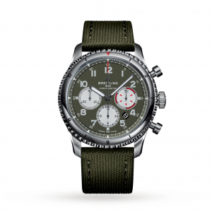 breitling aviator 8 heren groen 41mm horloge
