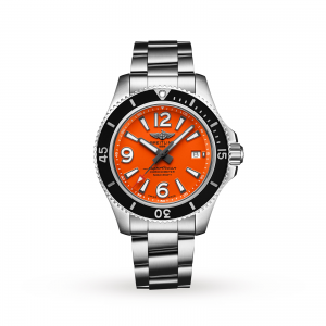 Breitling Superocean heren oranje 42mm horloge