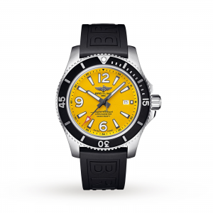 Breitling Superocean heren geel 44mm horloge