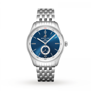 breitling premier heren blauw 40mm horloge