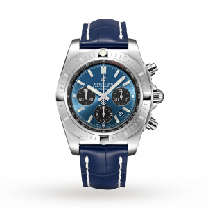 breitling chronomat heren blauw 44mm horloge