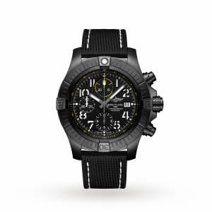 Breitling Avenger Heren zwart 45mm horloge