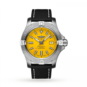 breitling avenger heren geel 45mm horloge