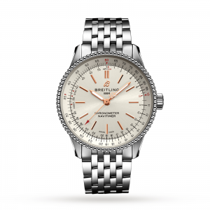 breitling navitimer dames zilver 35mm horloge