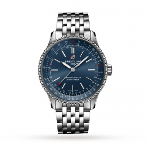 breitling navitimer dames blauw 35mm horloge