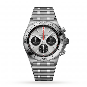 breitling chronomat heren zilver 42mm horloge